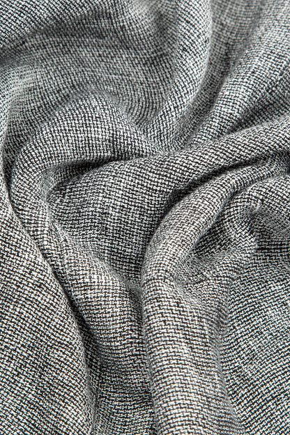Evergreen Grey Mélange Linen Jacket Blouse 5
