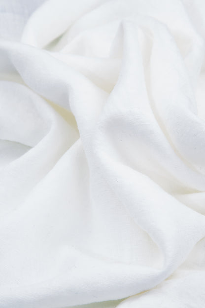 Roll Up White Linen Trousers 5