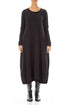 Long Grey Wavy Cotton Dress 1