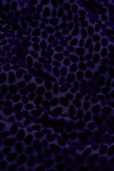 Longer Edge Devoré Dot Purple Silk Velvet Tunic 5