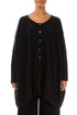 Loose Boxy Black Wool Cardigan 1