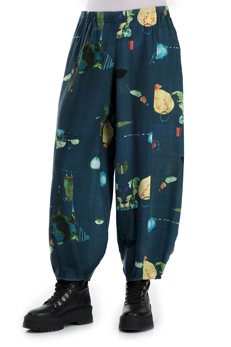 Loose Fairy-Tale Silk Bamboo Trousers 3