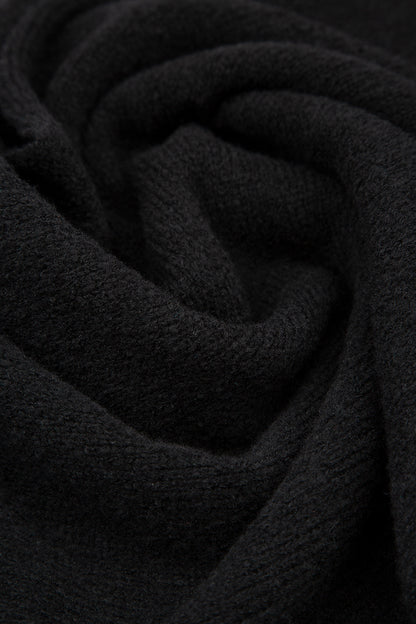 Loose Boxy Black Wool Cardigan 5
