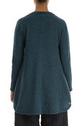 Loose Cosy Teal Wool Sweater 2