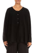Boxy Black Linen Cardigan 1