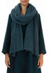 Extra Long Teal Wool Scarf 1