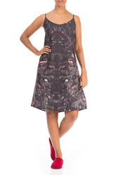 Nightfall Strappy Silk Bamboo Night Dress 2