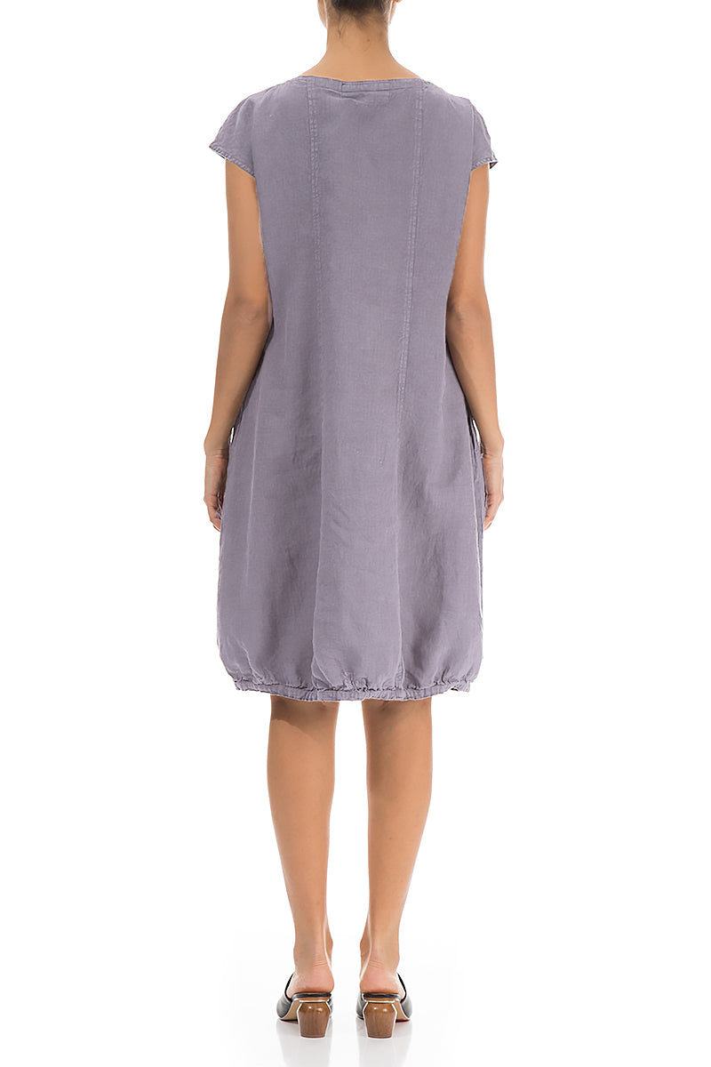 Midi Lavender Linen Dress 2