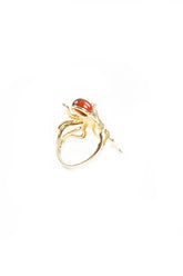 Octopus Amber Ring 2