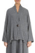 One Button Grey Wool Jacket 1