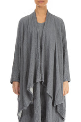 Loose Open Type Grey Wool Jacket 1