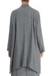 Loose Open Type Grey Wool Jacket 2