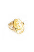 Oval Clear Amber Ring 1