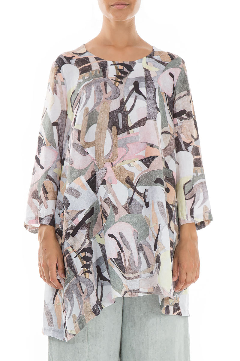 Pastel Art Natural Linen Tunic 1