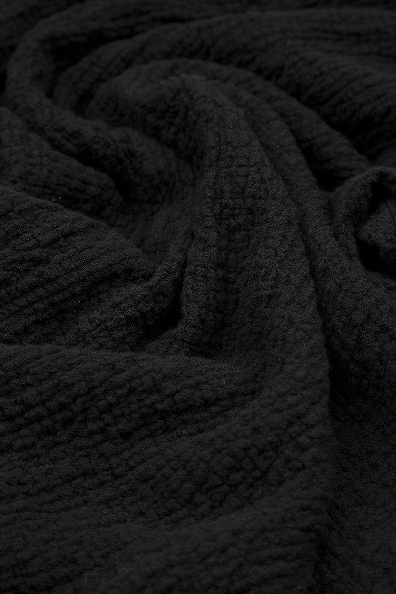 Pencil Black Wool Trousers 4