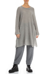 Pencil Grey Wool Trousers 4