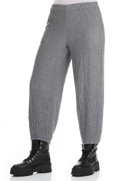 Pencil Grey Wool Trousers 3