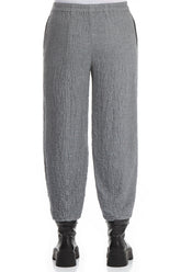 Pencil Grey Wool Trousers 2