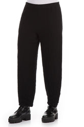 Pencil Black Wool Trousers 3