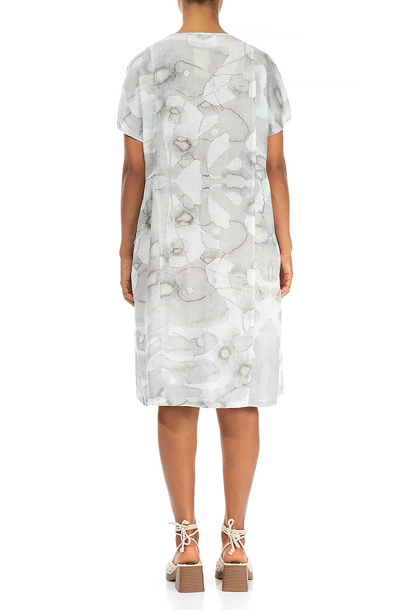 Ruched Camomile Linen Dress 3