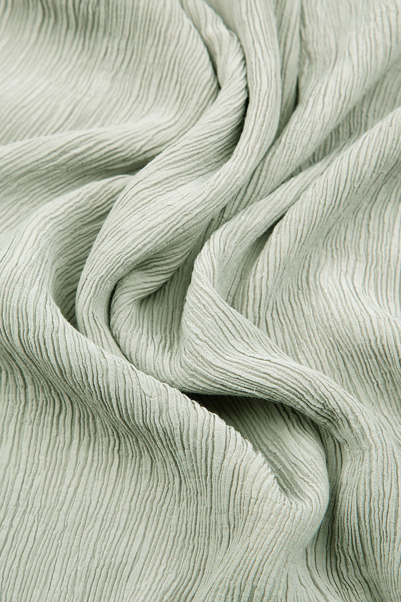 Straight Pistachio Silk Viscose Trousers 4