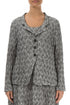 Geometric Texture Grey Linen Jacket 1