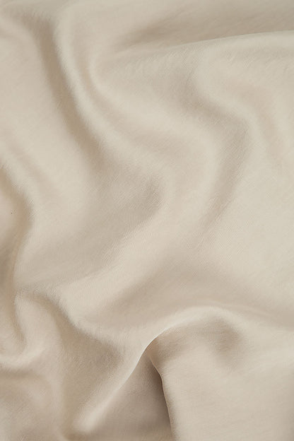 Single Pocket Sand Beige Silk Bamboo Dress 5