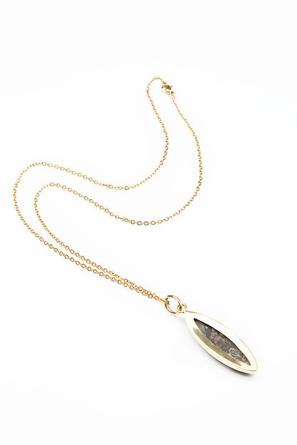 Turritella Fossil Pendant Necklace 5
