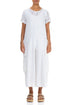 Wide Loose White Linen Jumpsuit 1