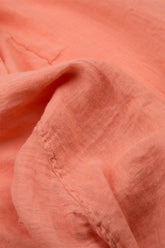 Layered Printed Coral Linen Tunic 5